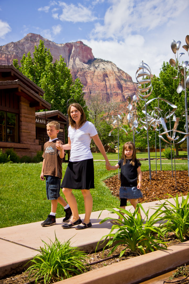 Mother and Children in Springdale Park