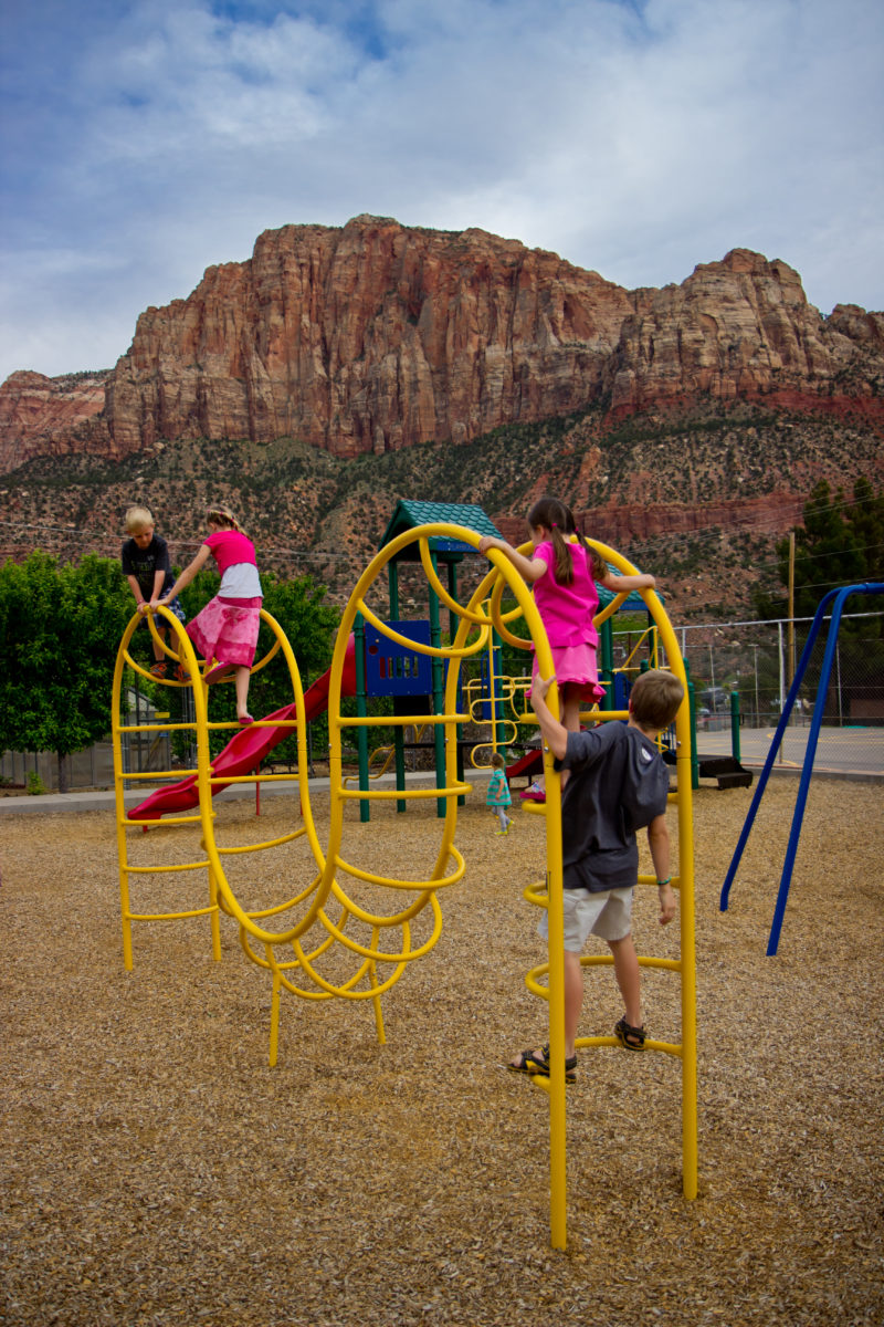 Kids on Playground in Springdale
