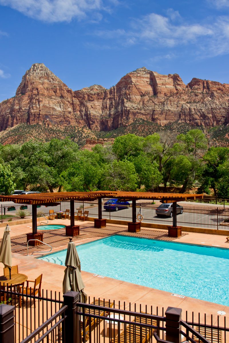 Pool with Mountain View