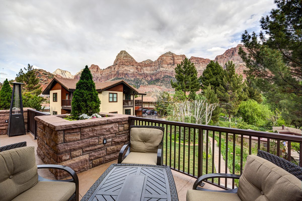 Patio with Mountain Views