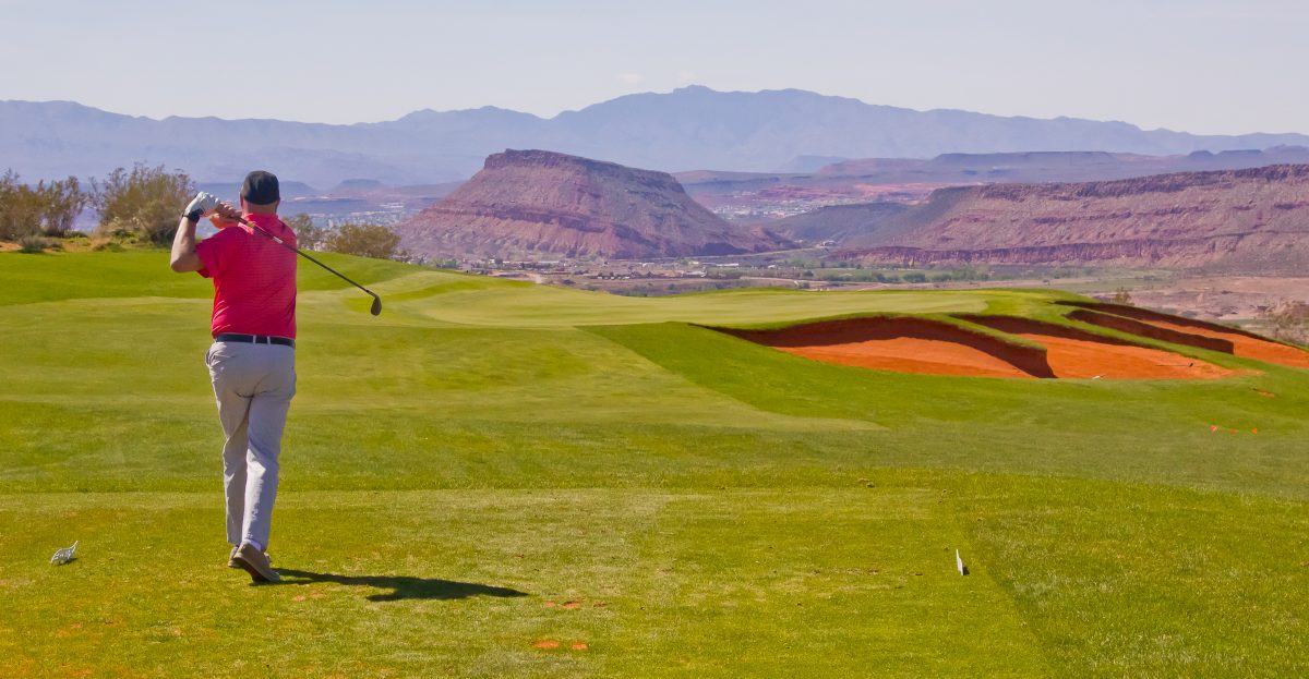 Swinging at Sand Hollow