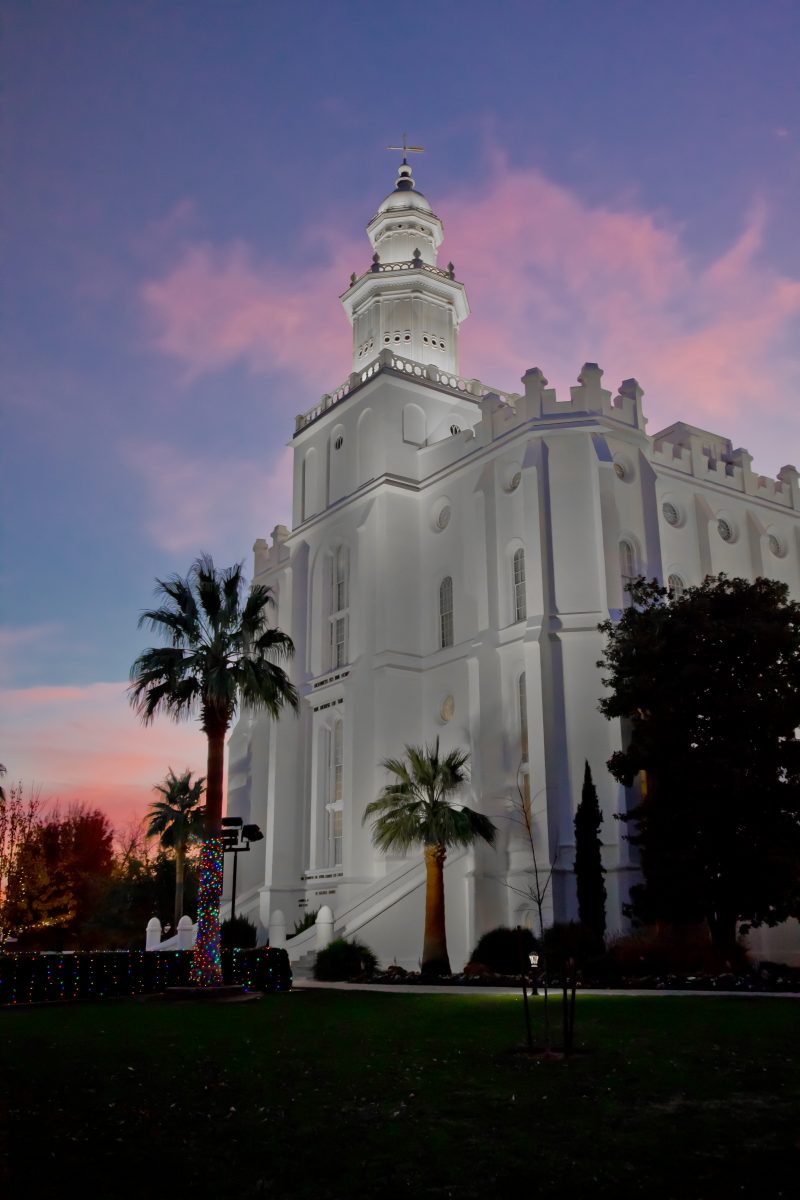 Sunset Over the Temple