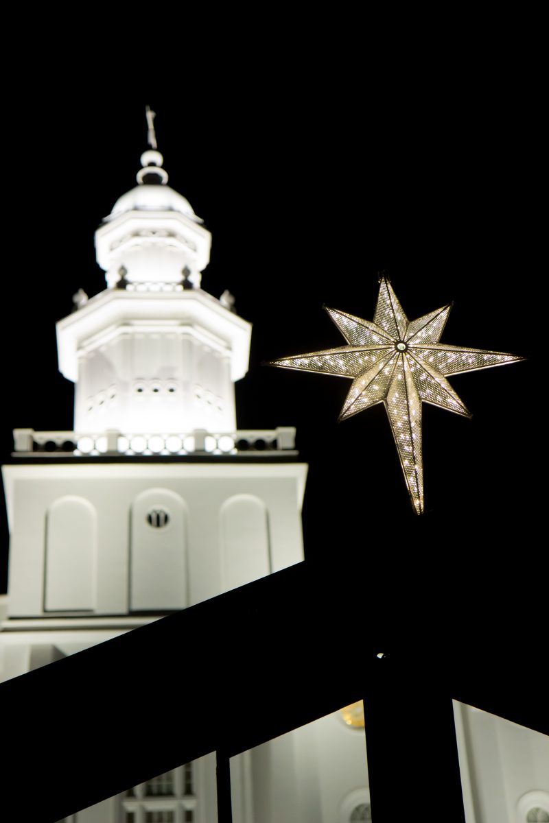 Temple Tower and Christmas Star