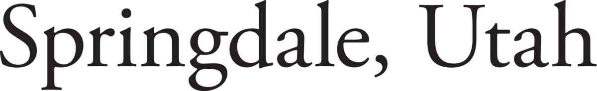 Springdale, Utah Logotype