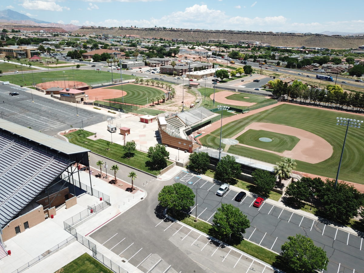 Aerial View of DSU Baseball Fields