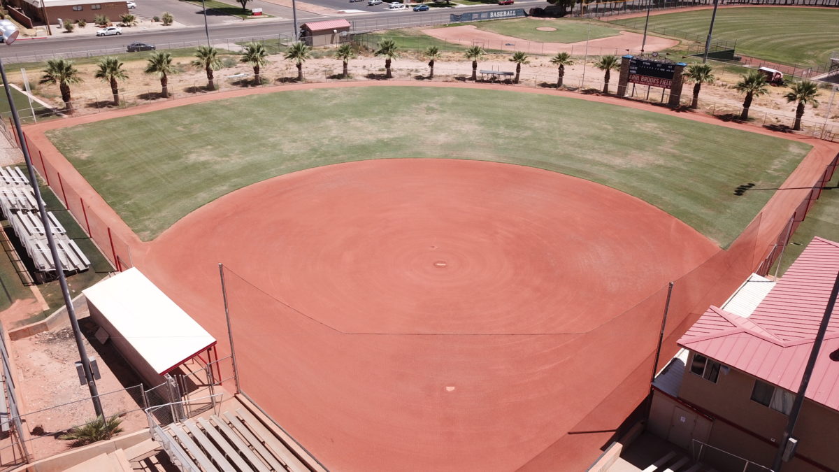 Aerial View of Karl Brooks Field at DSU