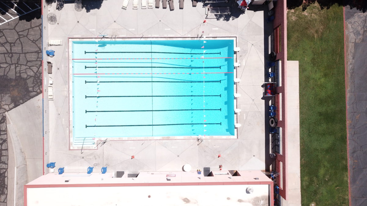 Aerial View of Pool at DSU