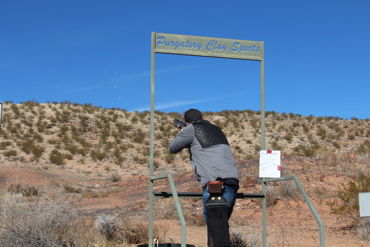 Man Shooting at Purgatory Clay Sports