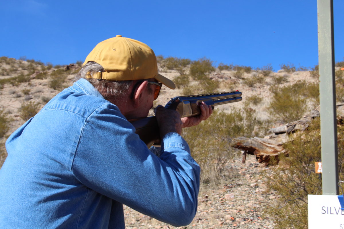 Bright Blue Sky Over Shotgun Shooter